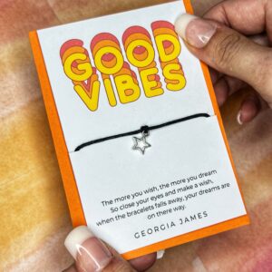 Good Vibes, wish bracelets, love, present, gift, best friend, handmade, relationship, family, intention bracelet