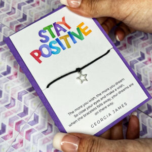 Stay Positive, wish bracelets, love, present, gift, best friend, handmade, relationship, family, intention bracelet