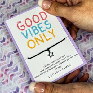 Good Vibes Only, wish bracelets, gift for her, present, gift, best friend, handmade, relationship, family, intention bracelet