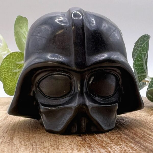 1.8" Darth Vader Natural Black Obsidian Crystal | Home Decoration | Black Obsidian Carving | Gemstone | Spiritual Gift | Protection