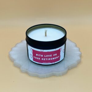 Retirement Candle | Gifts For Retirement | Gifts For Her | Soy Wax Candle | With Love On Your Retirement