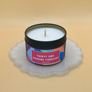 Funny 30th Birthday Gift Candle for Her | Cheeky Friendship Candle